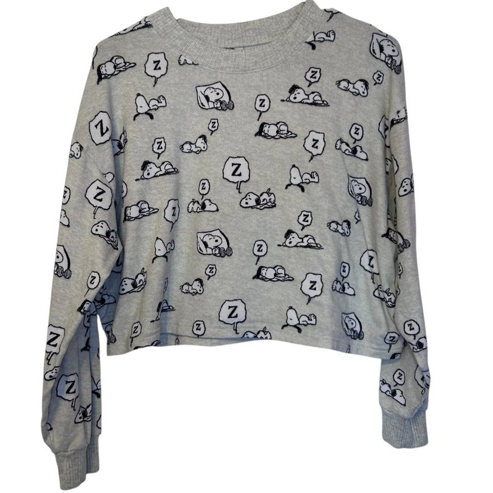 American Eagle Peanuts Snoopy Sleep Soft Long Sleeve Women’s Casual Medium
